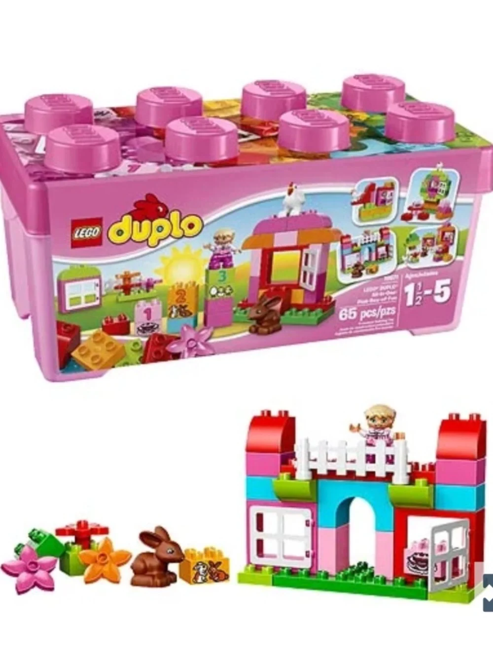 LEGO Duplo Mixed Lot Building Blocks Flowers, colorful set
